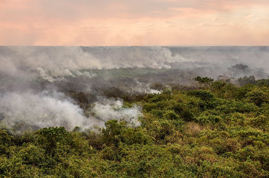 Incêndios no Pantanal são tema de três MPs, que abrem crédito orçamentário e permitem contratação de profissionais para combater o fogo (Foto: Marcelo Camargo/Agência Brasil)