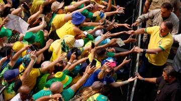 O ex-presidente do Brasil, Jair Bolsonaro, participa de um protesto contra o Supremo Tribunal Federal do Brasil no Dia da Independência, na Avenida Paulista, São Paulo, Brasil, em 7 de setembro de 2024. REUTERS/Carla Carniel.