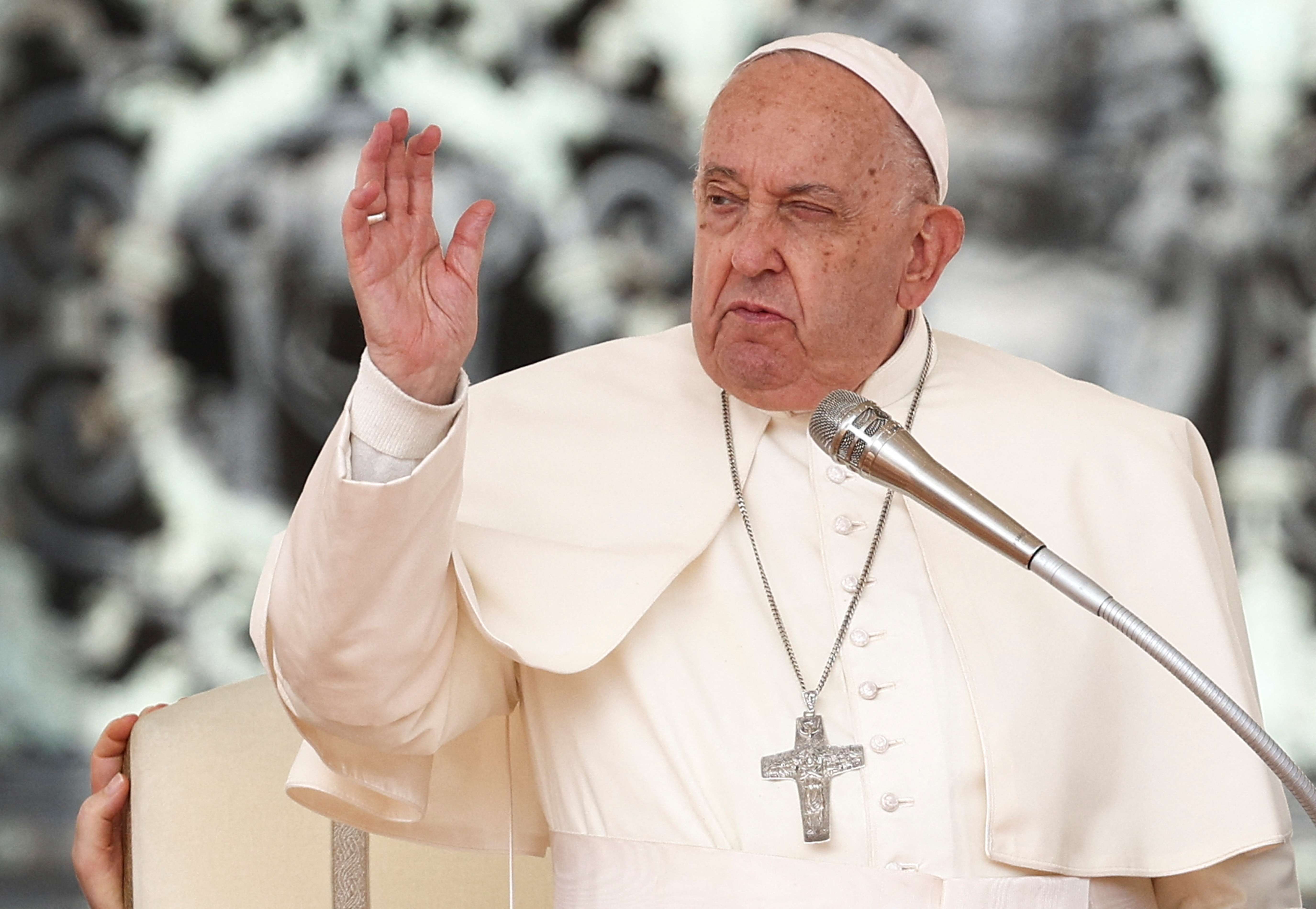 Papa Francisco no Vaticano - 25/9/2024 (Foto: Guglielmo Mangiapane/Reuters)