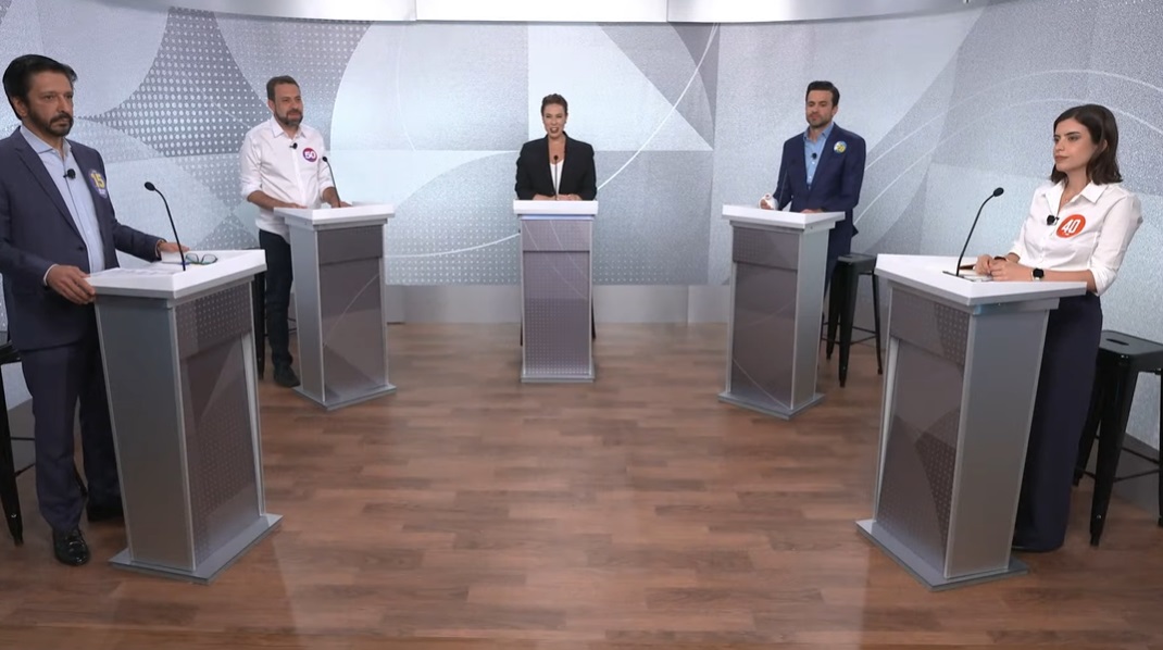 Reta final: 10º debate em SP tem “banco de tempo”, Nunes no alvo e ataques de Marçal