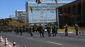 Esplanada dos Ministérios, em Brasília (DF), se prepara para o desfile de 7 de setembro i(Foto: Antônio Cruz/Agência Brasil)