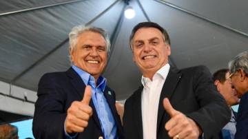 O governador de Goiás, Ronaldo Caiado (União Brasil), ao lado do ex-presidente Jair Bolsonaro (PL) (Foto: Reprodução/Instagram)