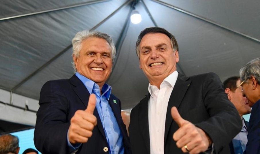 O governador de Goiás, Ronaldo Caiado (União Brasil), ao lado do ex-presidente Jair Bolsonaro (PL) (Foto: Reprodução/Instagram)