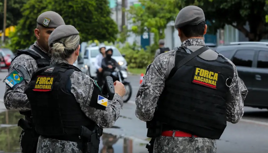 Militares da Força Nacional de Segurança (Foto: Tom Costa/MJSP)