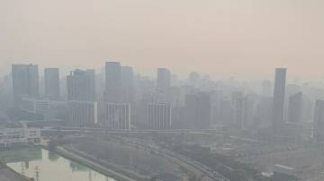 Céu de São Paulo nesta terça-feira (10) (Mauro Garcia/InfoMoney)