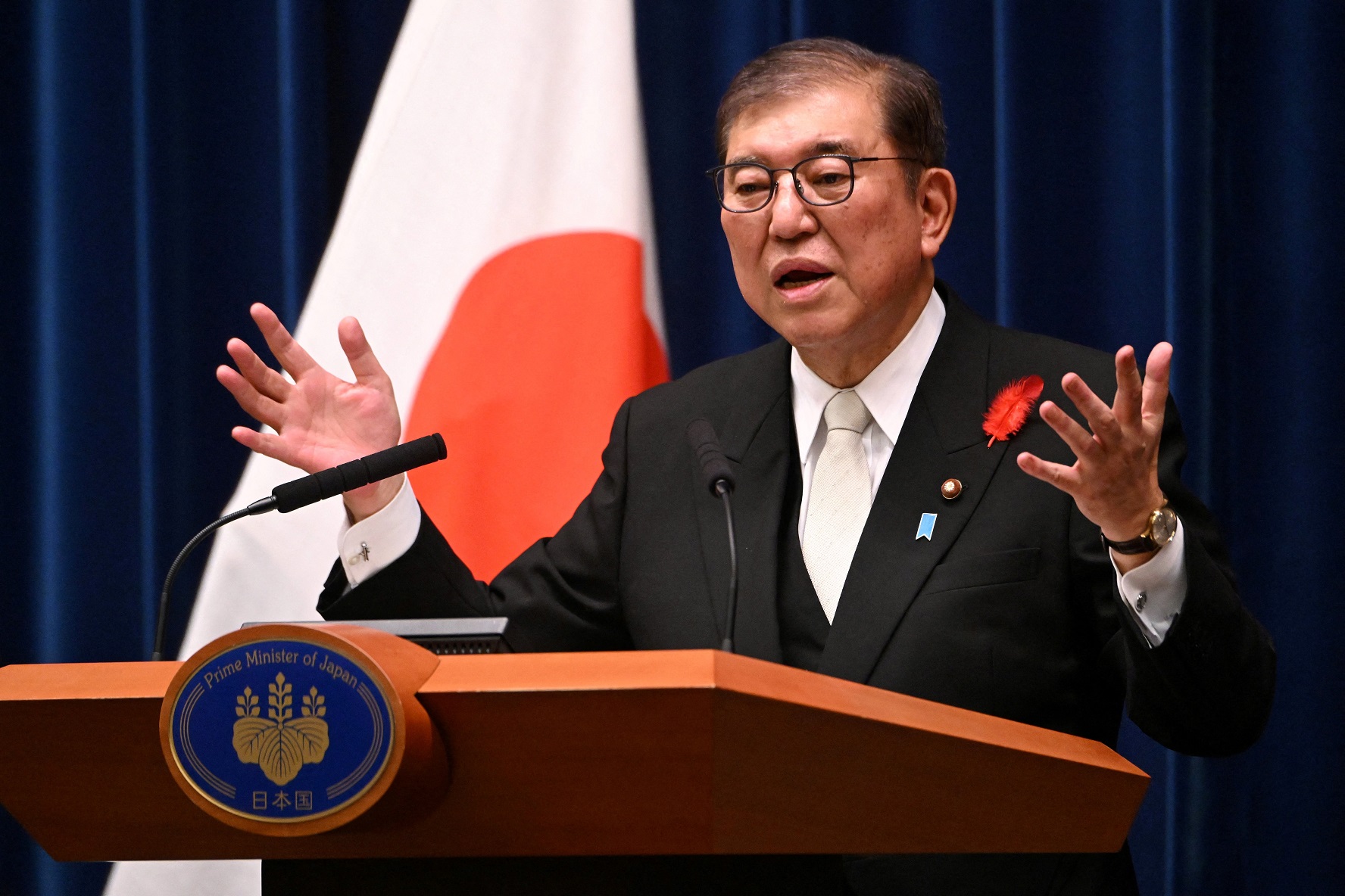 Novo premiê do Japão, Shigeru Ishiba, concede entrevista coletiva em Tóquio
01/10/2024
YUICHI YAMAZAKI/Pool via REUTERS