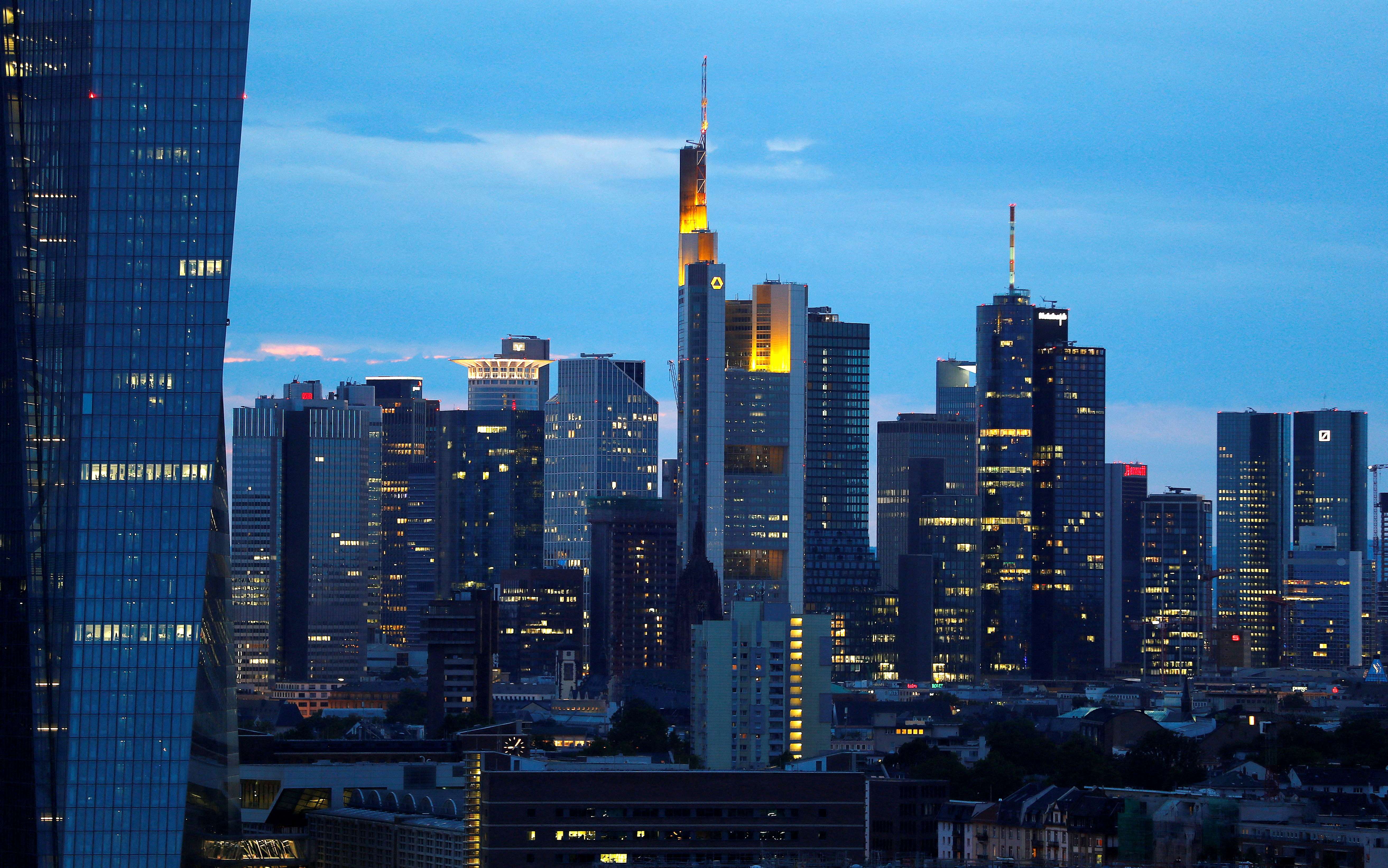 Vista de Frankfurt, na Alemanha  (Foto: Kai Pfaffenbach/Reuters)