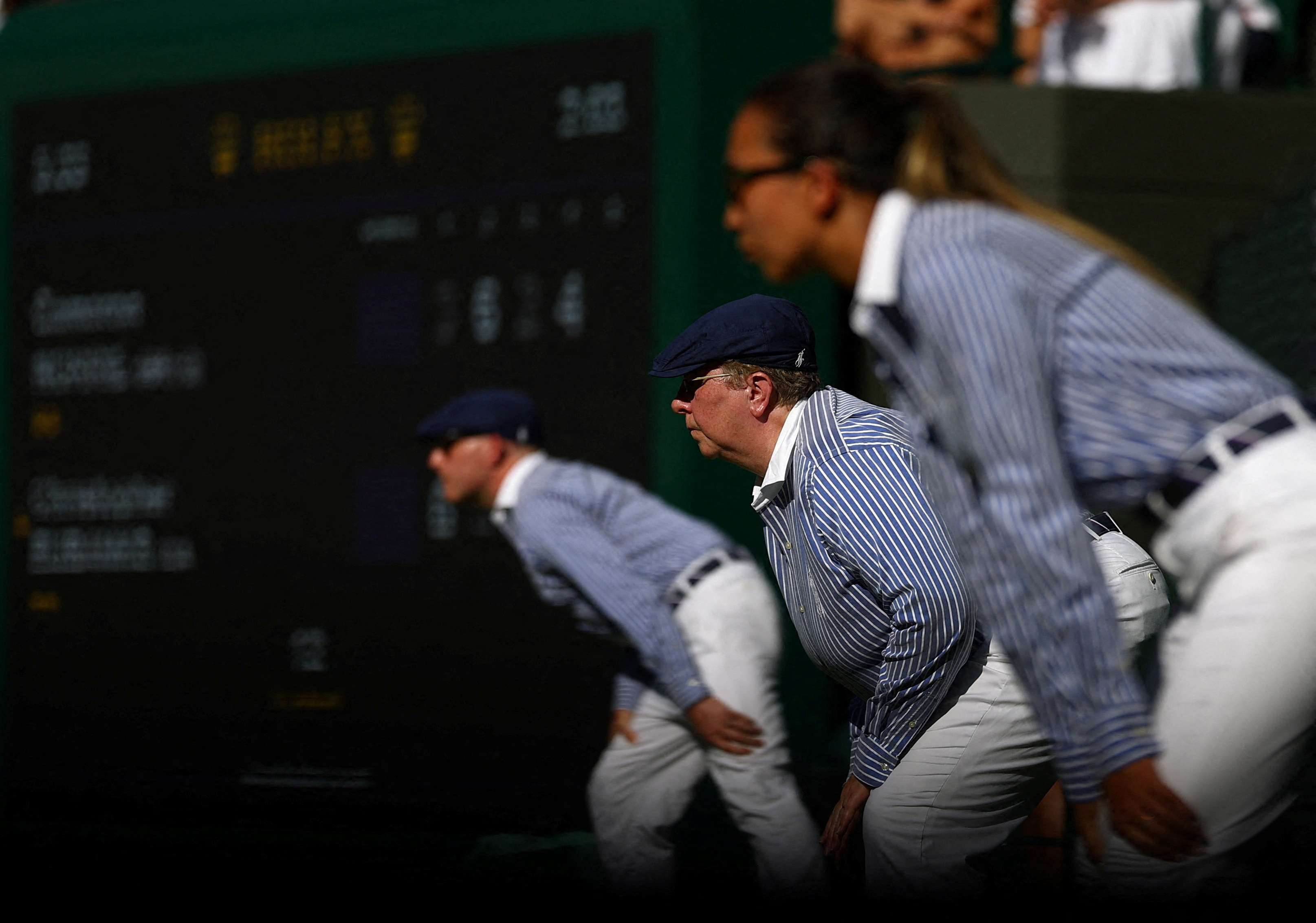 Juízes de linha no torneio de Wimbledon
07/07/2023
REUTERS/Hannah Mckay