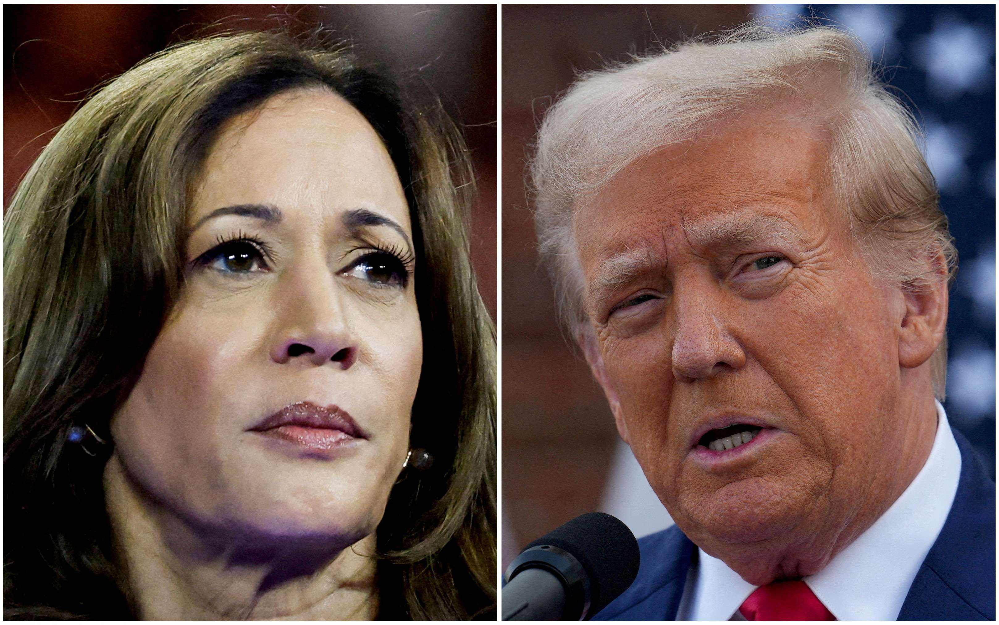 Kamala e Trump estão empatados em Estados decisivos nos EUA, diz pesquisa do WSJ