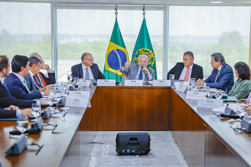 Presidente da República, Luiz Inácio Lula da Silva, durante reunião no Palácio do Planalto. Brasília - DF. Foto: Ricardo Stuckert / PR