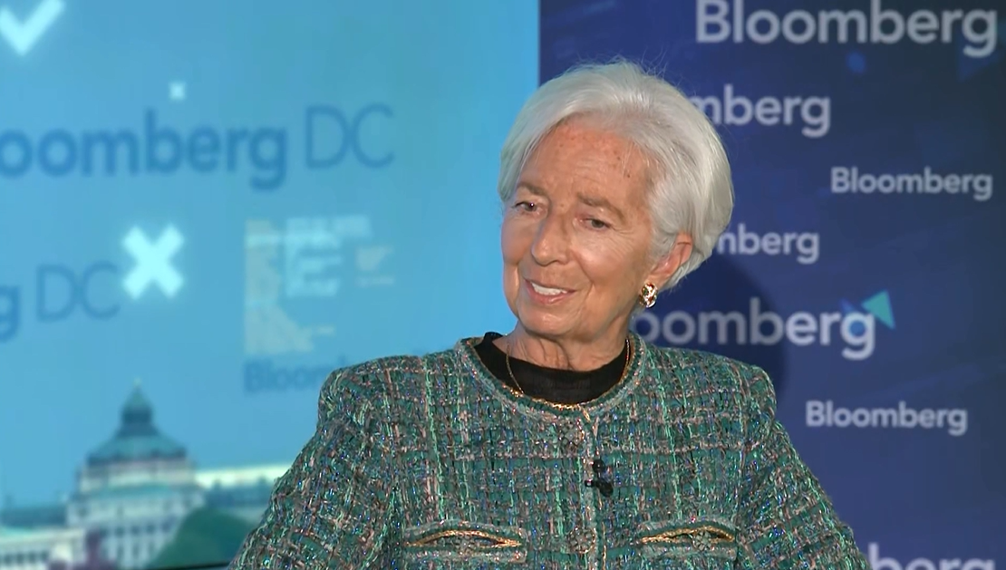 Christine Lagarde, chefe do Banco Central Europeu (Bloomberg)