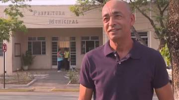 Max de Oliveira, conhecido como Zula (Republicanos), foi eleito prefeito de Inhaúma (MG) (Foto: Reprodução/TV Globo)