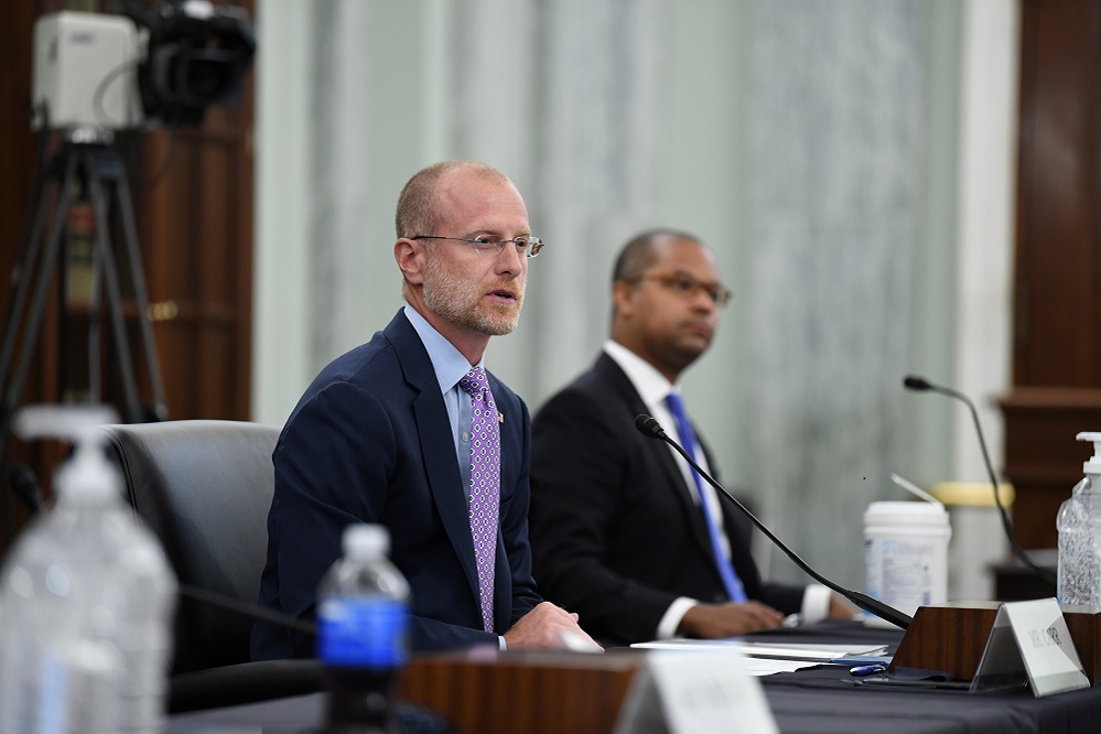 Brendan Carr em Washington
 24/6/2020   Jonathan Newton/Pool via REUTERS