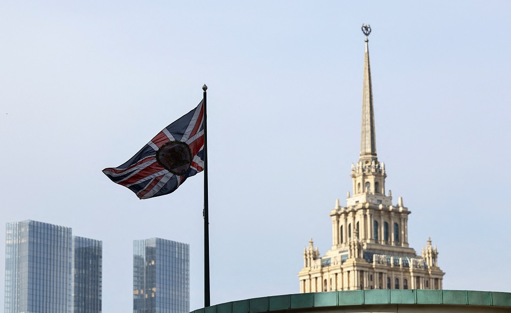 Embaixada britânica em Moscou
 13/9/2024   REUTERS/Evgenia Novozhenina