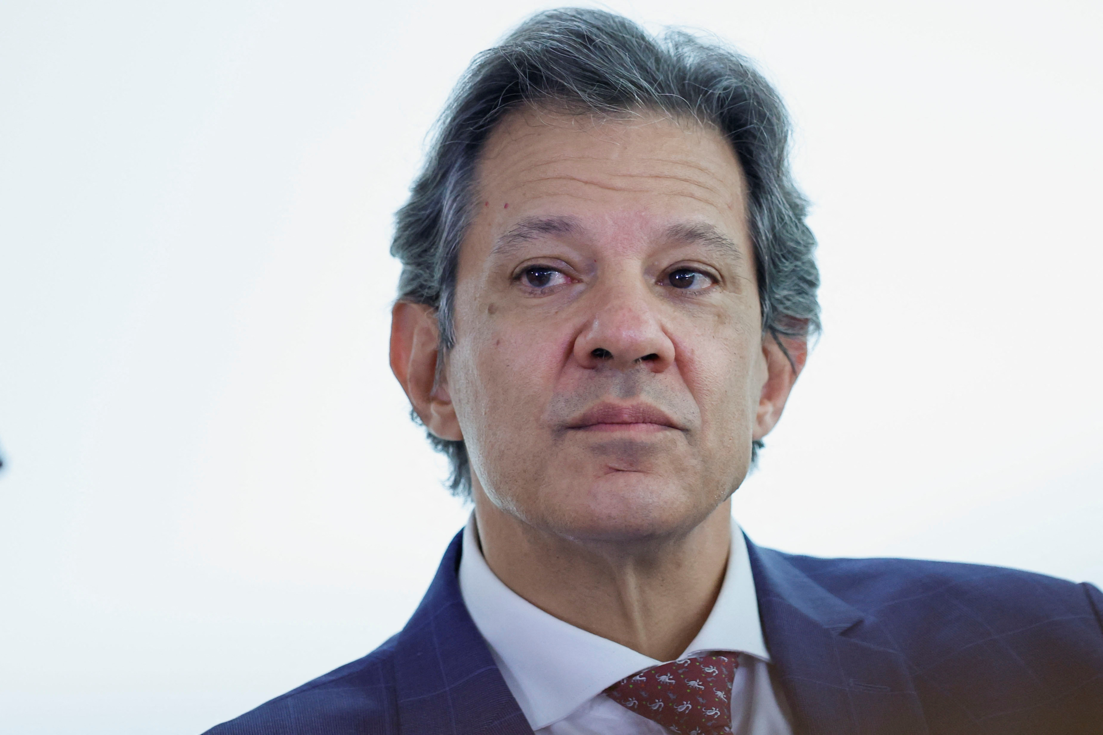 Ministro da Fazenda,  Fernando Haddad, em cerimônia no Palácio do Planalto em Brasília
27/11/2024
REUTERS/Adriano Machado