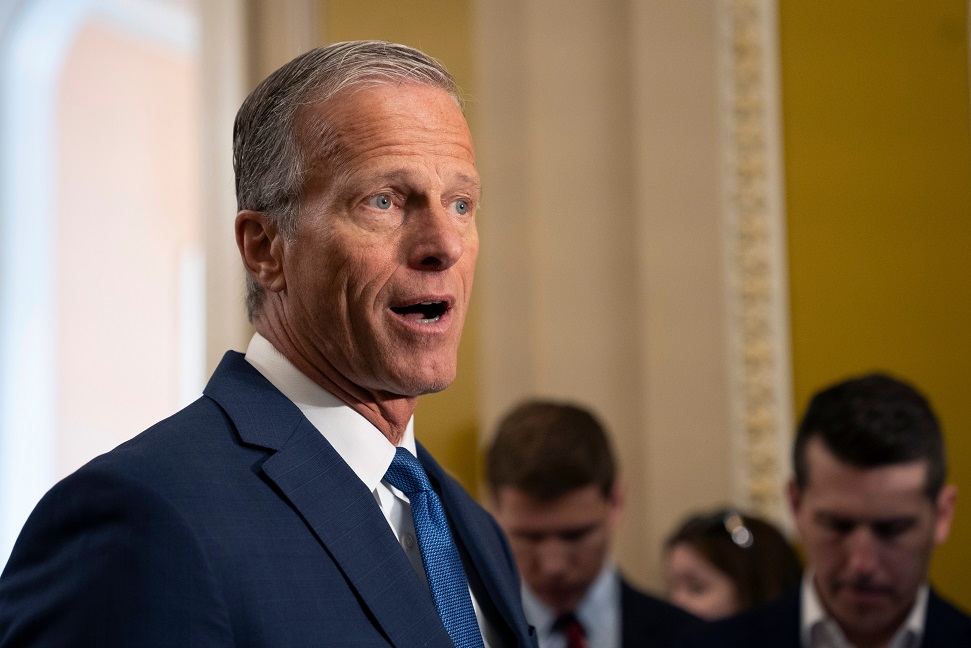 Senador John Thune (Allison Robbert/Bloomberg)
