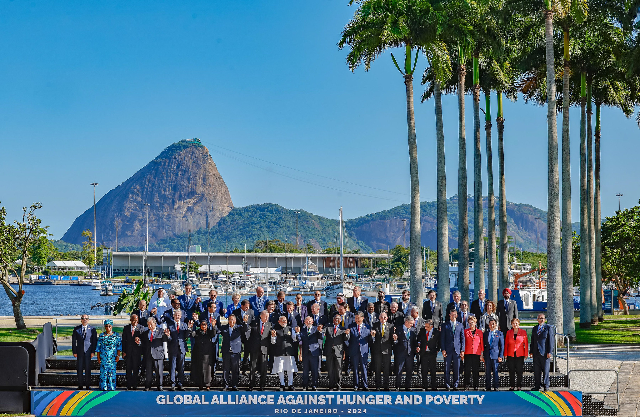 "Foto de família" do encontro do G20 no Rio de Janeiro (Ricardo Stuckert/PR)