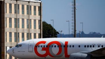 Aeronave da Gol no aeroporto de Brasília