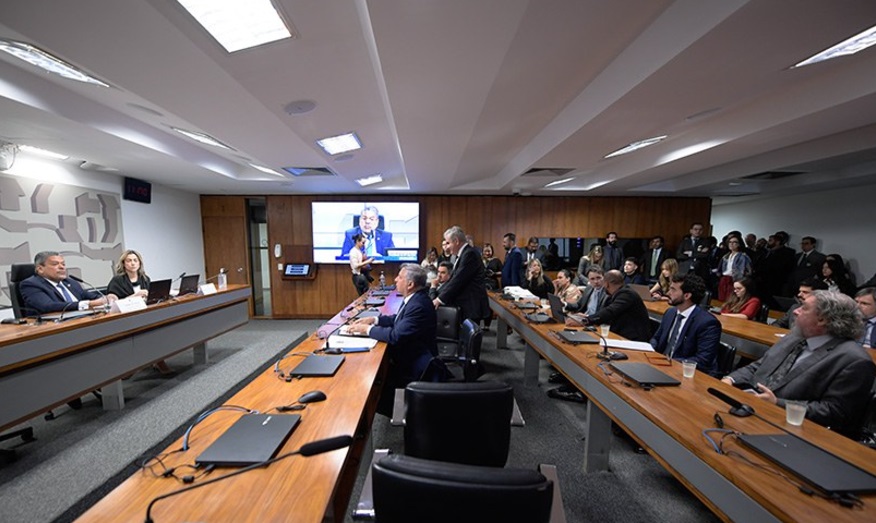 Sessão da CPI das Bets no Senado (Foto: Saulo Cruz/Agência Senado)