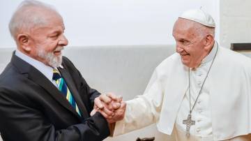 O presidente Luiz Inácio Lula da Silva (PT) e o papa Francisco (Foto: Ricardo Stuckert/PR)