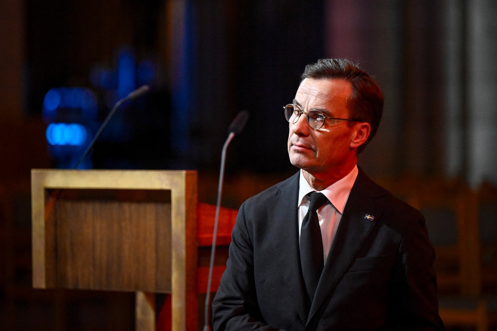 Primeiro-ministro sueco Ulf Kristersson (TT News Agency/Christine Olsson via REUTERS)