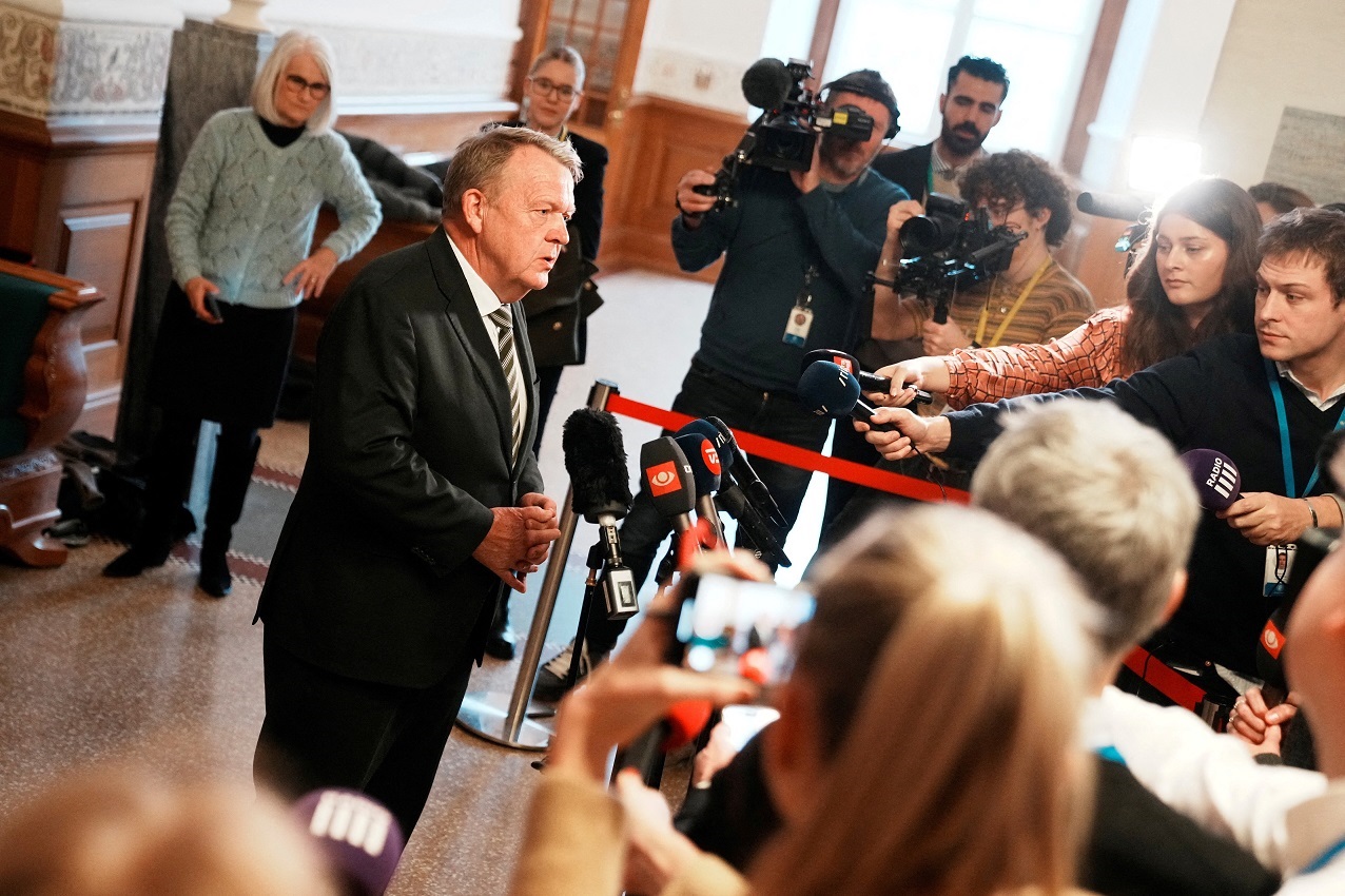 Ministro das Relações Exteriores da Dinamarca, Lars Loekke Rasmussen
08/01/2025
Ritzau Scanpix/Liselotte Sabroe/via REUTERS