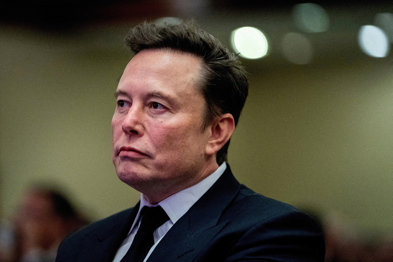 Elon Musk durante encontro com deputados republicanos, em Washington, nos EUA
13/11/2024
ALLISON ROBBERT/Pool via REUTERS