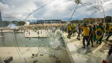 Ataques violentos de 8 de janeiro de 2023, em Brasília (Foto: Joédson Alves/Agência Brasil)