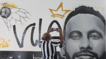 Mural com Neymar