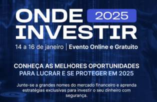 Onde Investir 2025, promovido pelo InfoMoney, acontece de 14 a 16 de janeiro, com transmissão on-line.