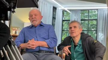 O presidente Luiz Inácio Lula da Silva (PT) e o marqueteiro e futuro ministro da Secom, Sidônio Palmeira (Foto: Divulgação)