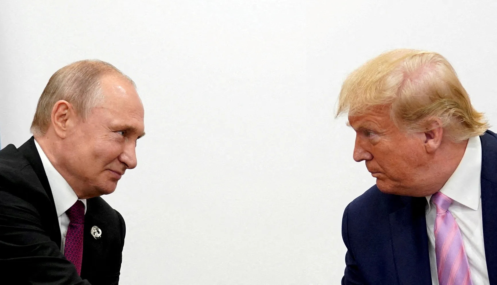 Donald Trump e Vladimir Putin na cúpula do G20 em Osaka
 28/6/2019    REUTERS/Kevin Lamarque