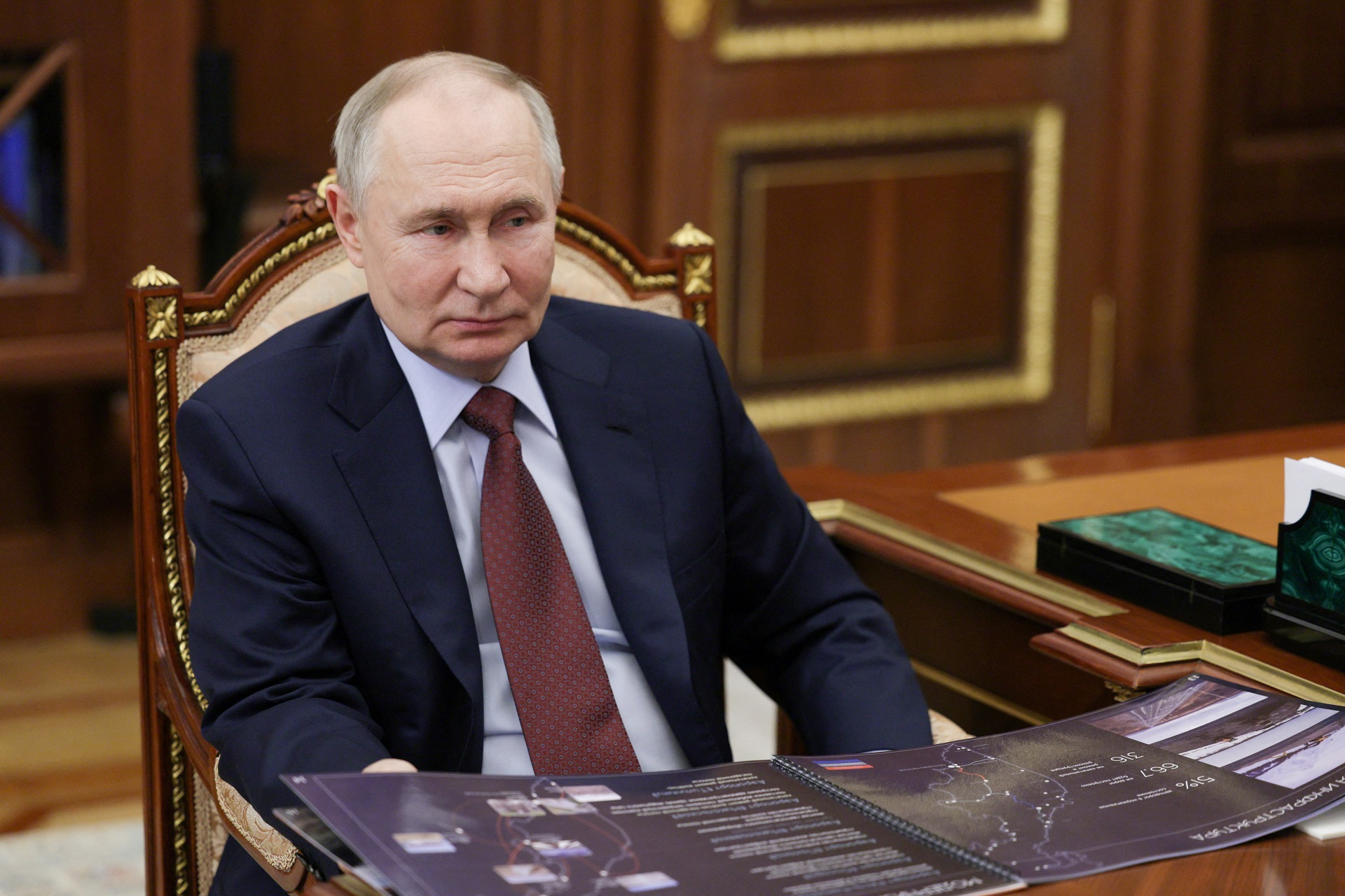 Presidente russo Vladimir Putin em Moscou
 17/2/2025   Sputnik/Mikhail Metzel/Pool via REUTERS