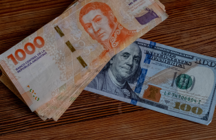 Peso argentino e dólar