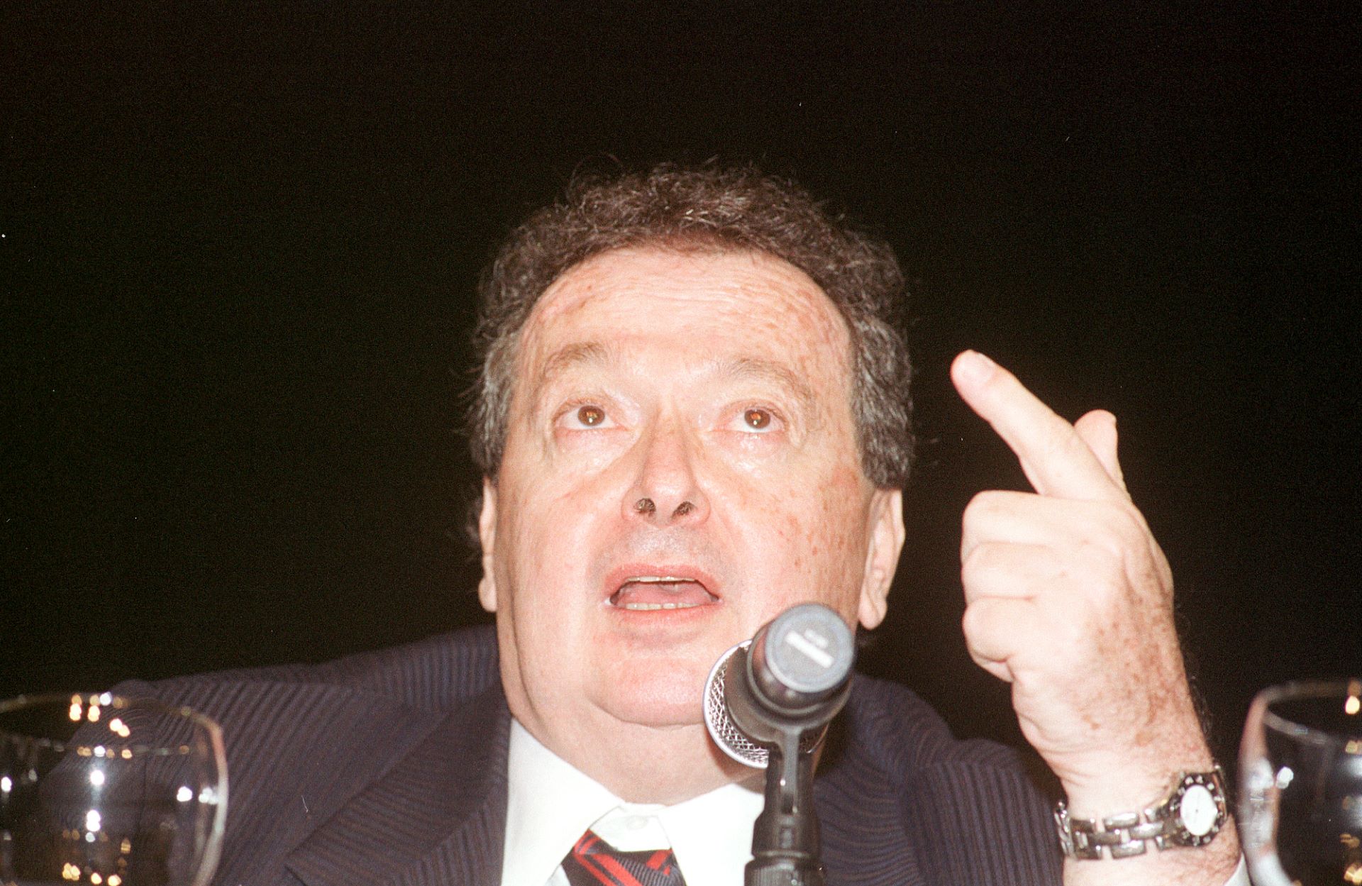 João Carlos Di Gênio, fundador do Grupo Objetivo, em palestra na UNIP - 17/03/2004 (Foto: Mônica Zarattini/Estadão Conteúdo)