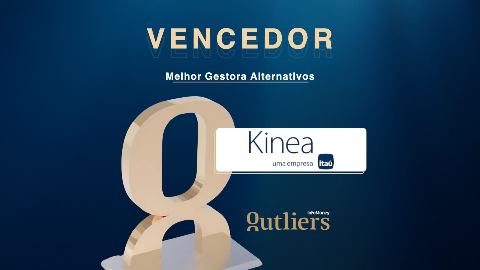 Kinea vence categoria Melhor Gestora de Alternativos na Premiação Outliers InfoMoney