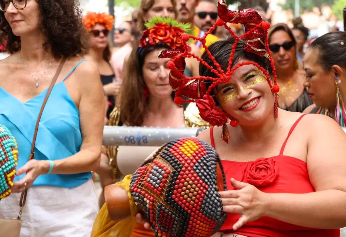 Rio de Janeiro (RJ), 05/01/2025 – Blocos de carnaval não oficiais desfilam pelas ruas do centro do Rio de Janeiro. Foto: Tomaz Silva/Agência Brasil