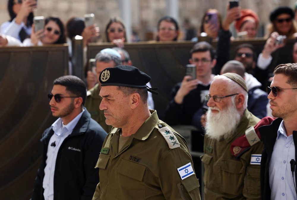 Eyal Zamir em Jerusalém
 5/3/2025  REUTERS/Ronen Zvulun